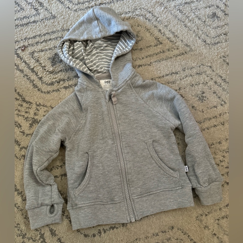 Little Sleepies Hoodie Gray